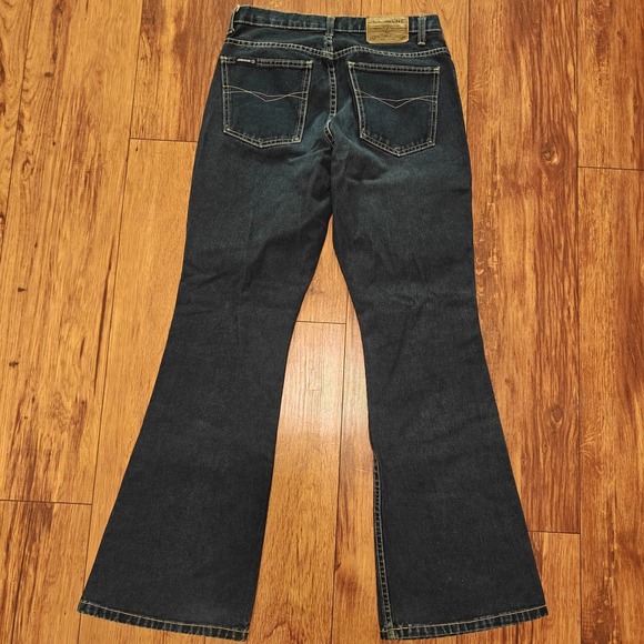 Y2k Jordache Jeans Womens 29 High Rise Flare Dark Wash Denim 100% Cotton Vintage - Picture 3 of 5